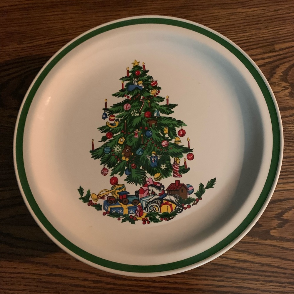 Christmas Cake Plate